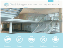 Tablet Screenshot of glassandstainless.com